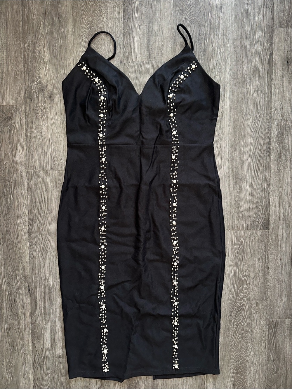 Look My Way Embellished Midi Dress